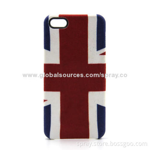 Union jack British flag pattern linen IMD shockproof impact case cover for iPhone 5 5s